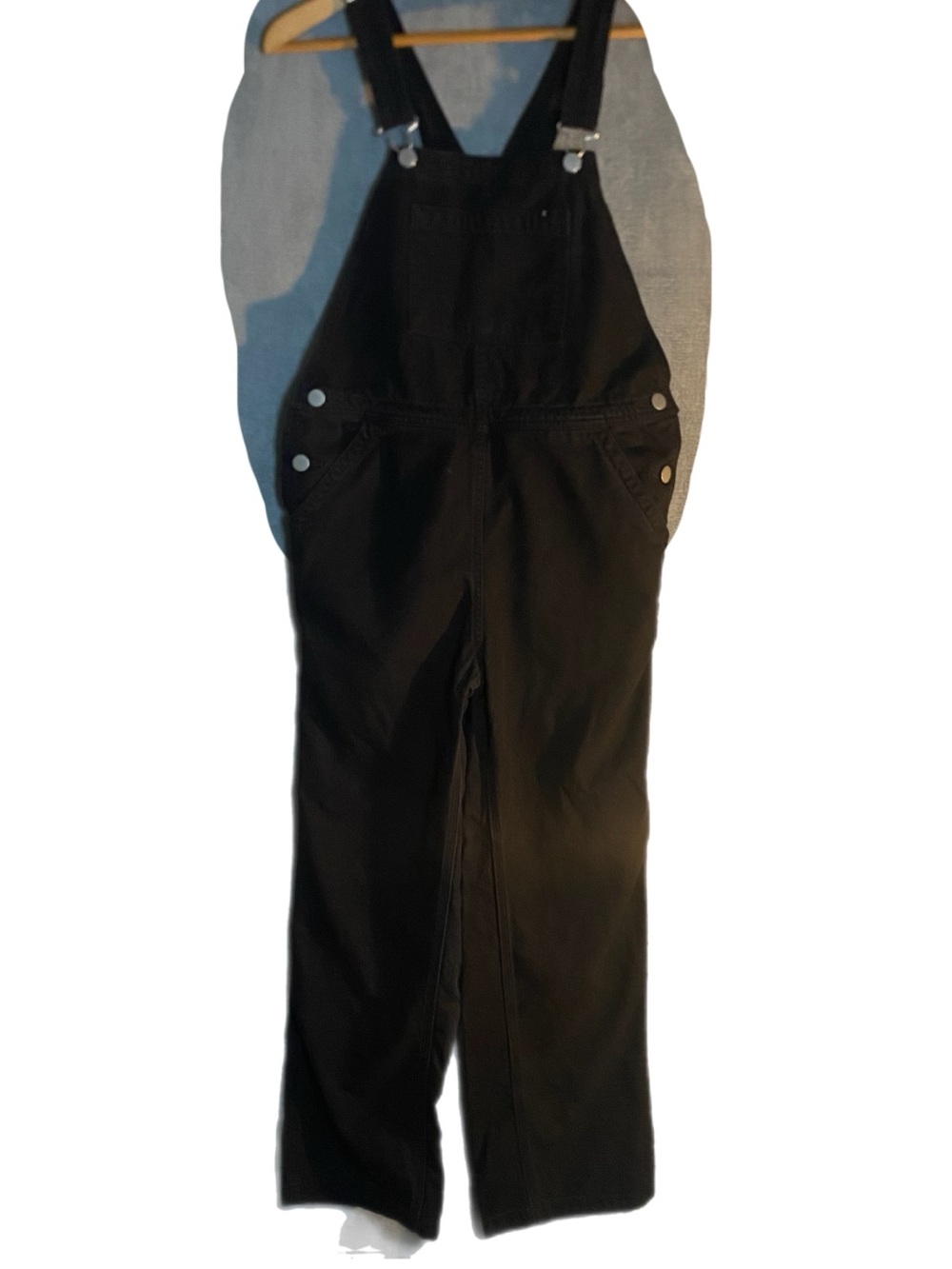 Everlane Black Cotton Overalls with Adjustable Straps size 2